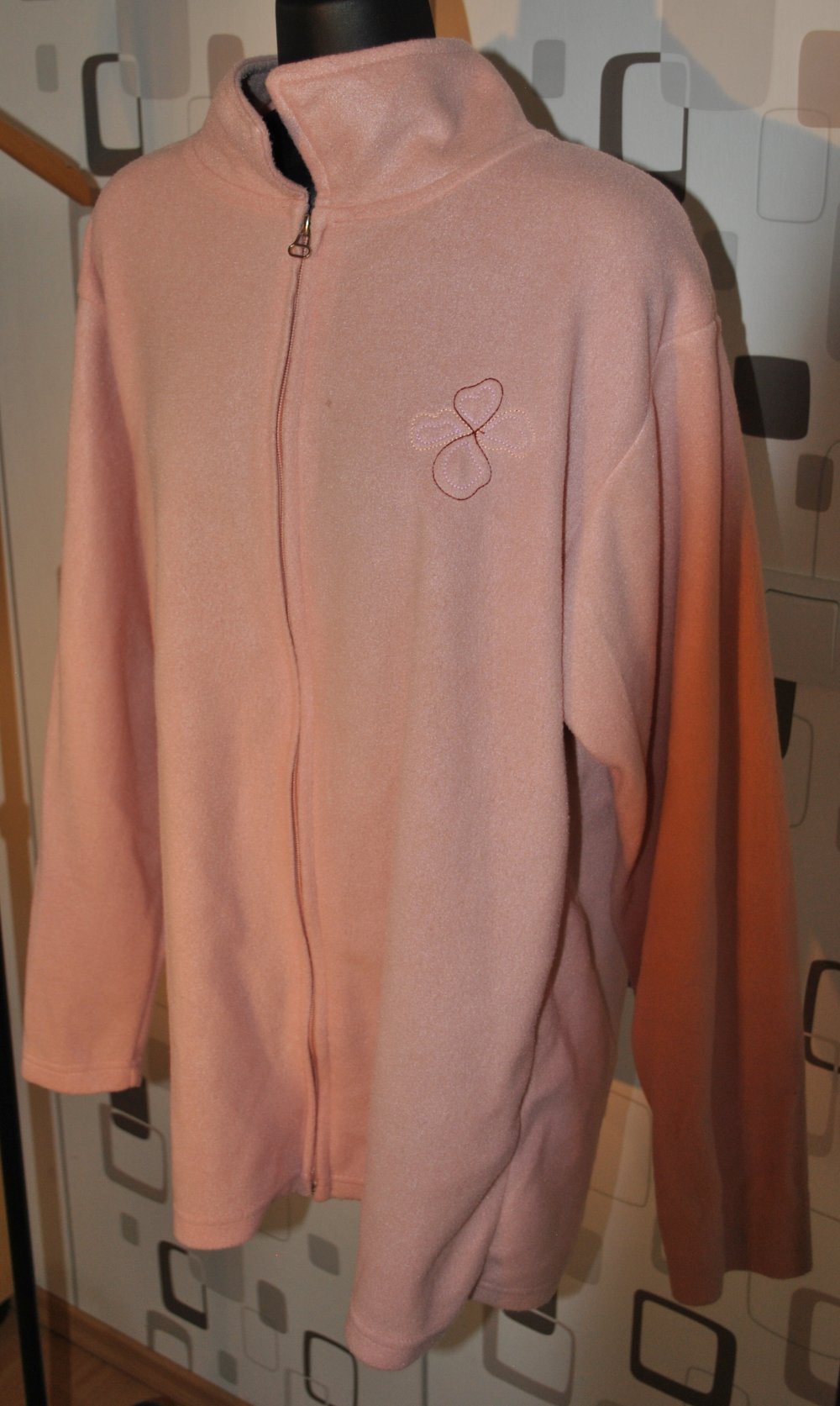 Fleece-Strickjacke