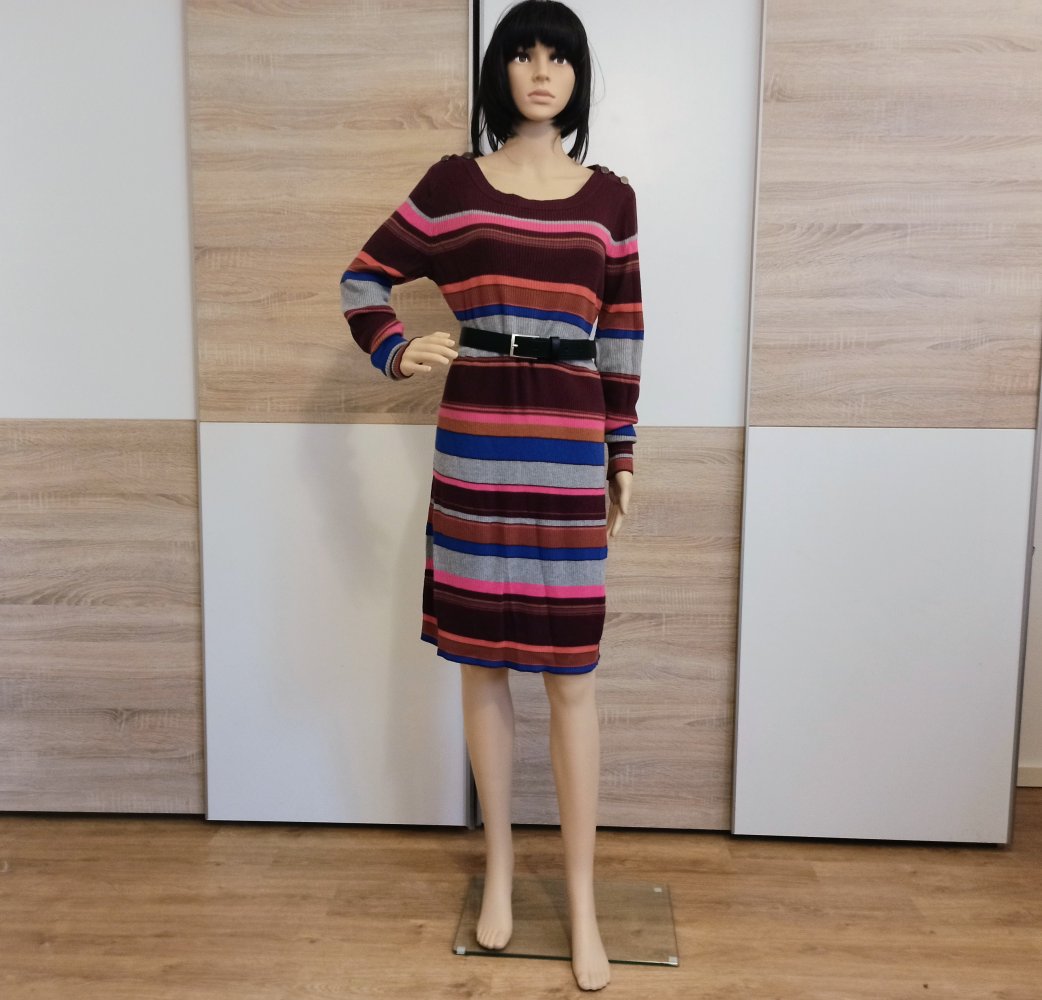 Schönes gestreiftes Pullover-Kleid in von Lindex