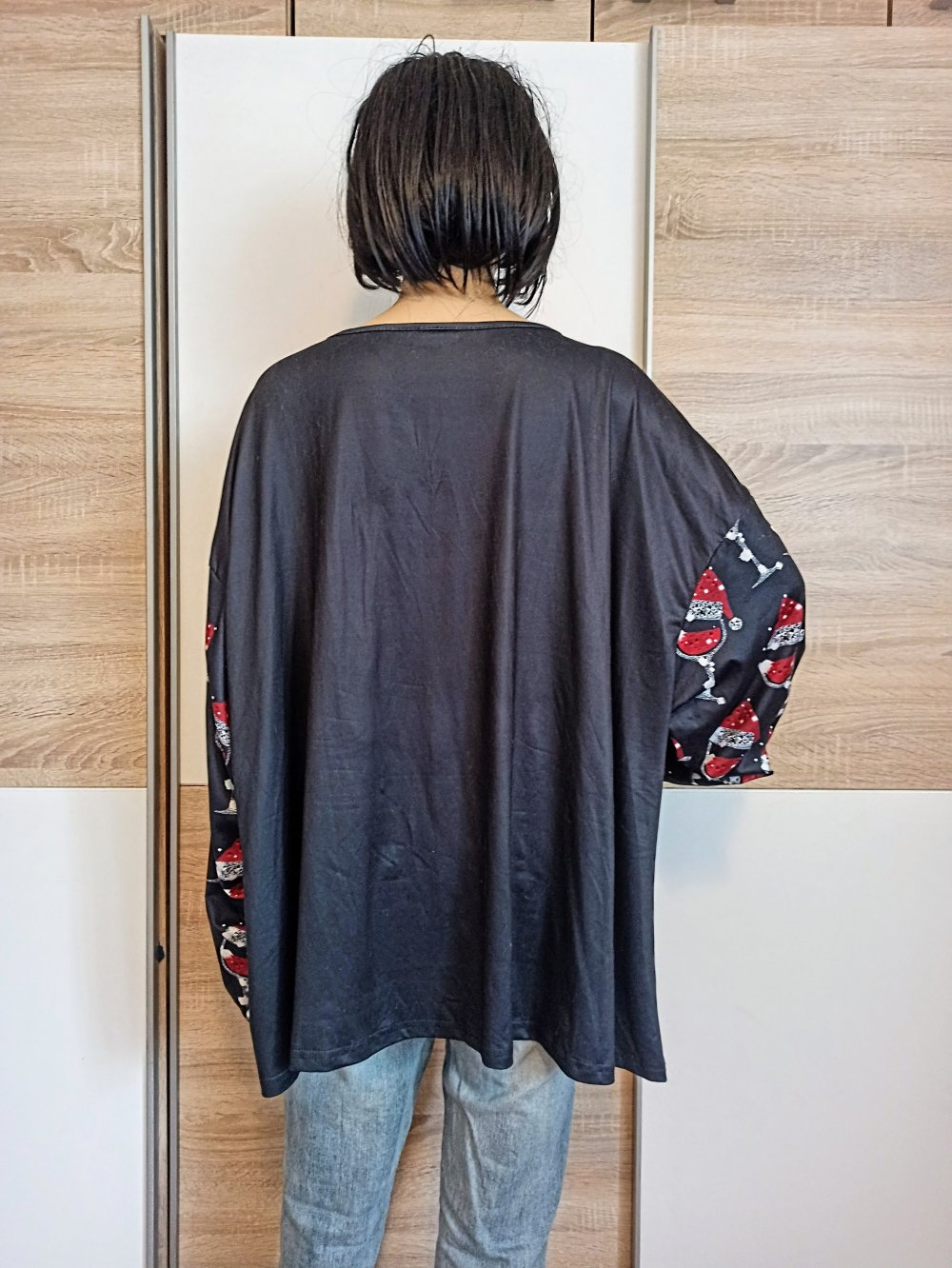 Schönes Langarm-Shirt in schwarz von Shein