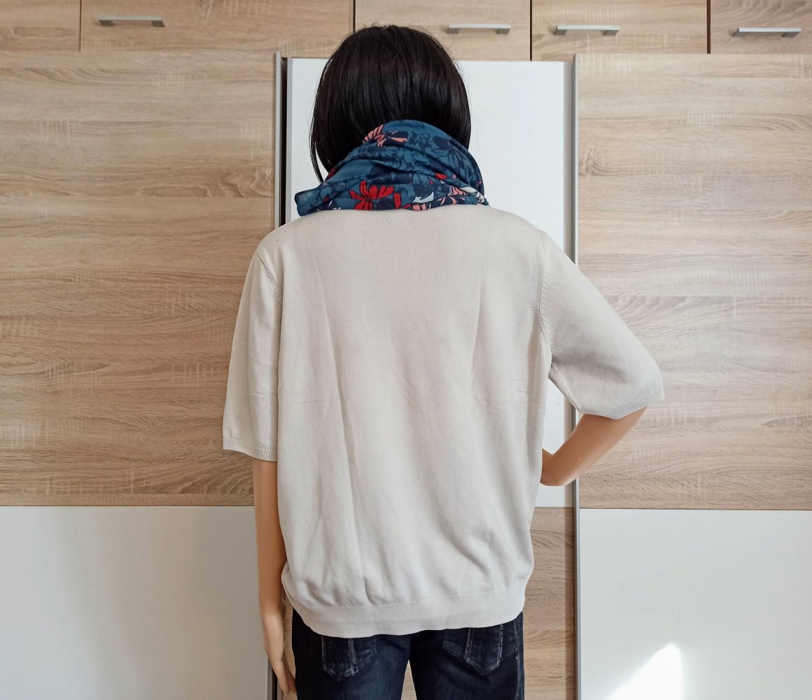 Schöner kurzärmlige Pullover in Creme von H&M