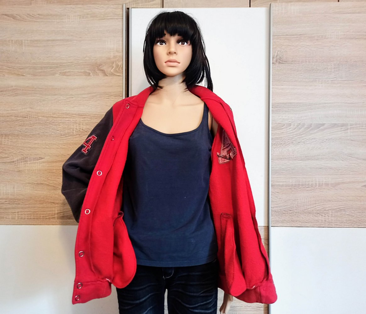Schöne College Jacke in Rot