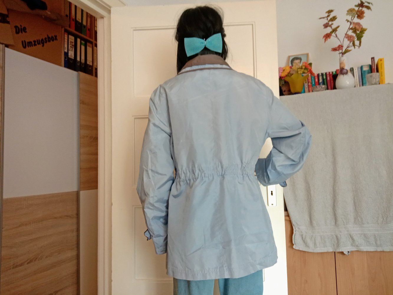 Schöne leichte Jacke in helles blau von Lady’s Collection 