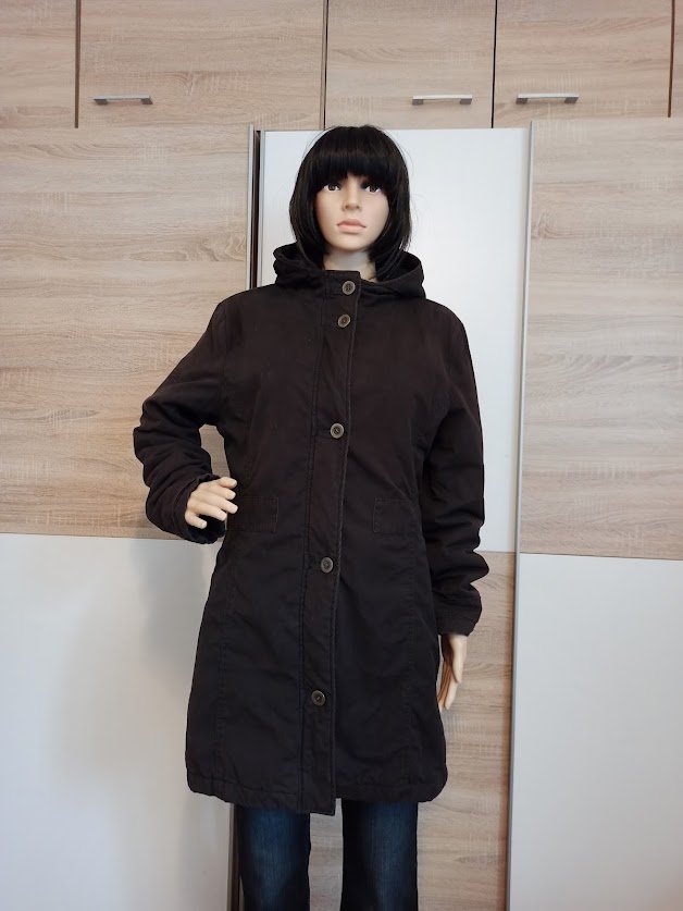 Schöne Jacke in braun mit Kapuze von Street One