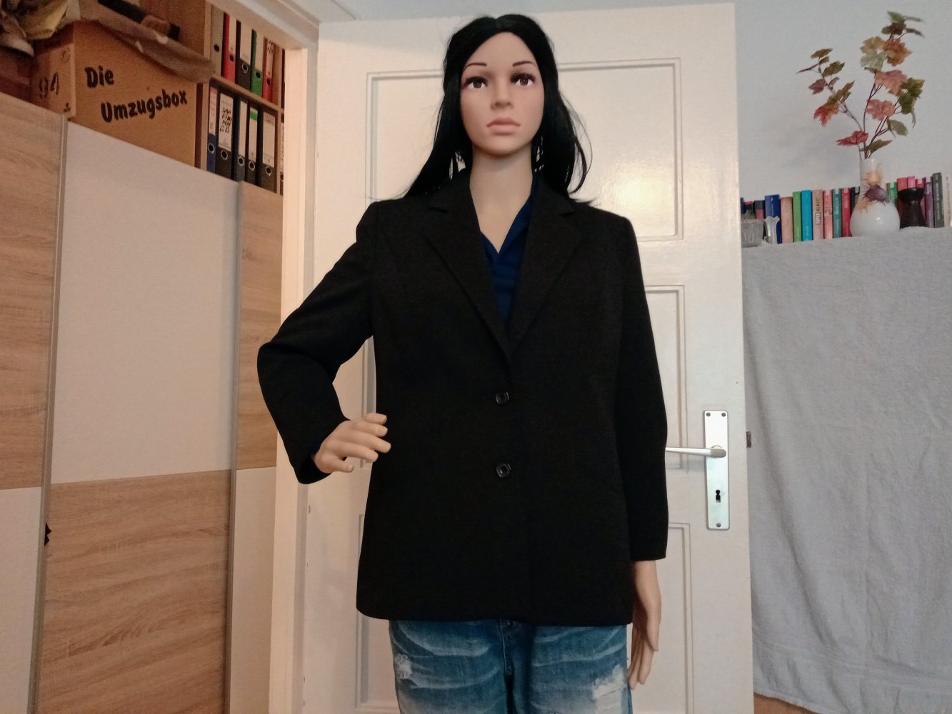Sehr schöne schwarze Blazer VEB Textil