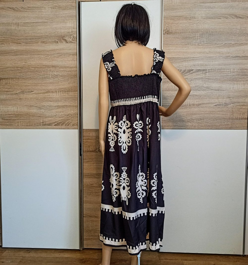 Schönes Kleid in schwarz/beige