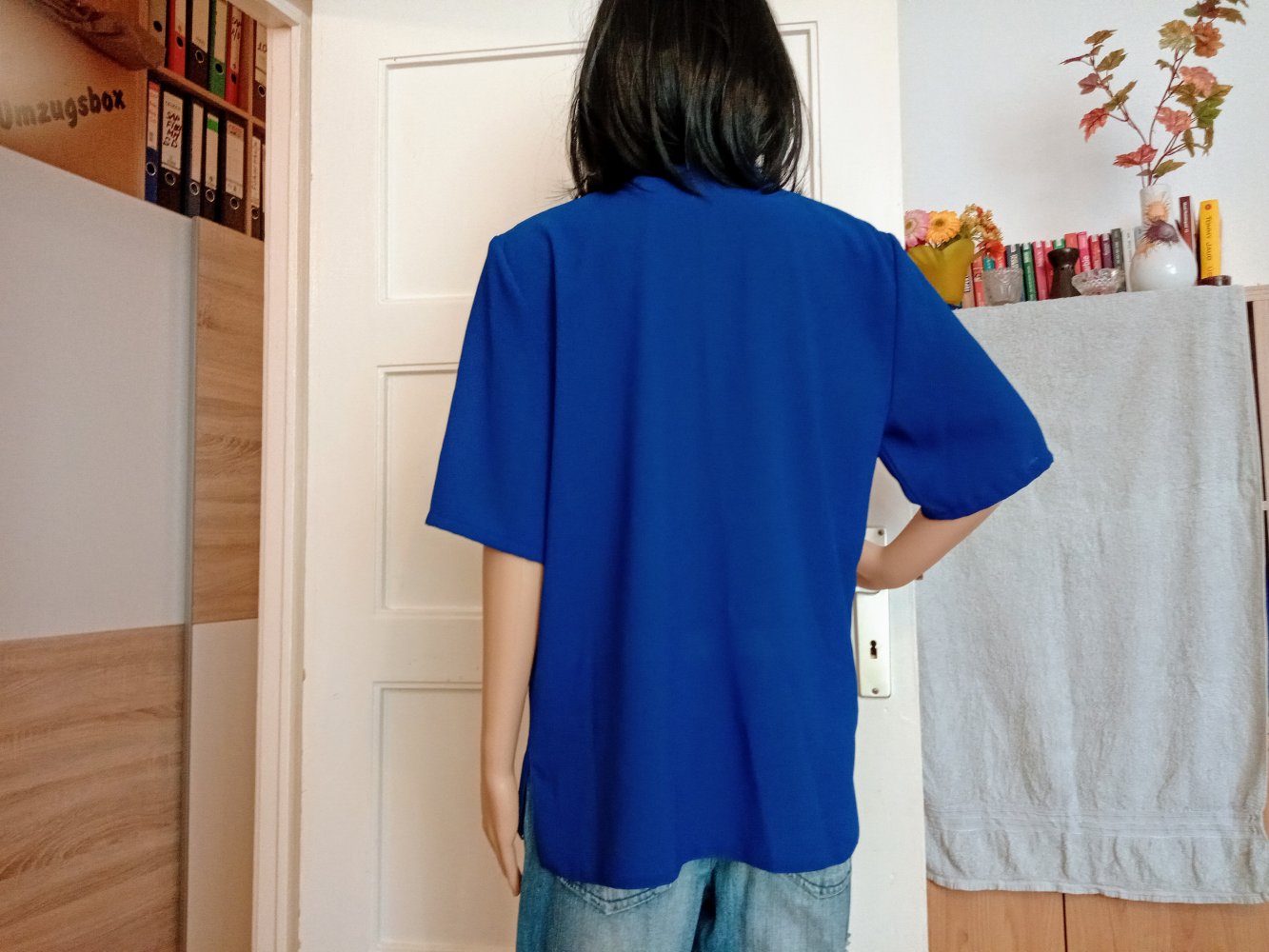 Sehr schöne blaue Bluse von Catherine Collection 