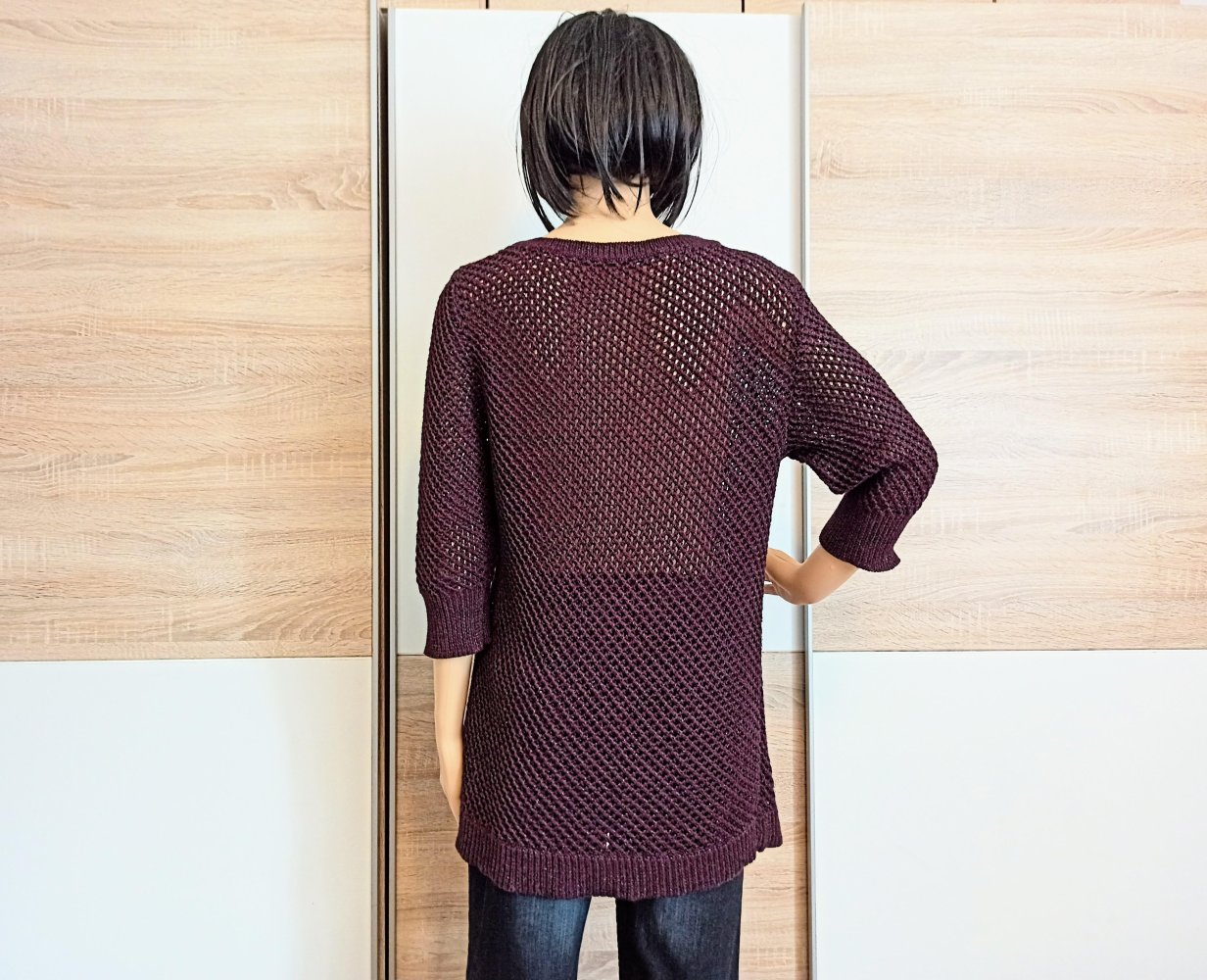 Schöner Strick-Pullover in Farbe Pflaume von Gerry Webber 