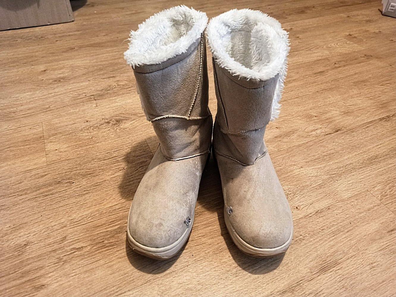 Tolle Stiefel in cremefarbe von walkmaxx