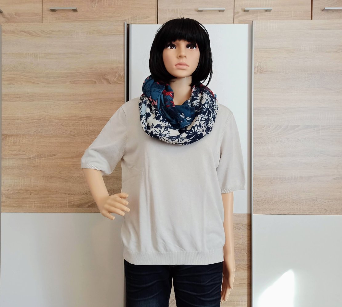 Schöner kurzärmlige Pullover in Creme von H&M