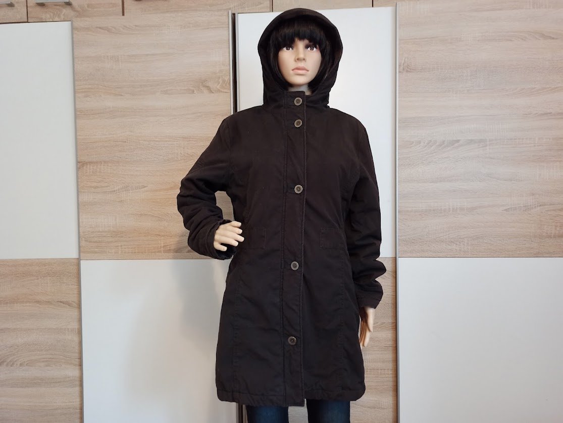 Schöne Jacke in braun mit Kapuze von Street One