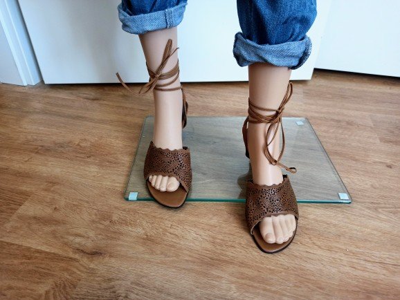 Tolle Damen Leder Sandaletten Janet D.