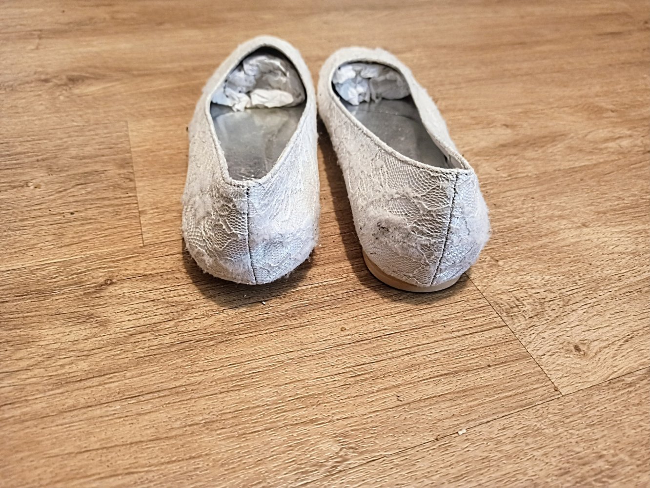 Tolle Ballerina mit Spitze in weiß von Elegant Park