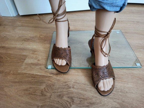 Tolle Damen Leder Sandaletten Janet D.