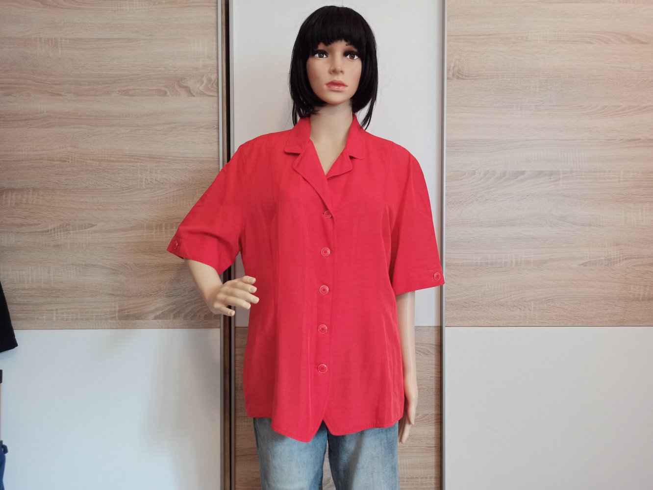 Schöne Bluse in rot von Delmod
