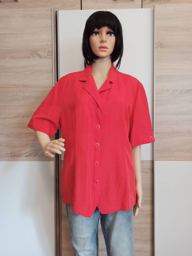 Schöne Bluse in rot von Delmod