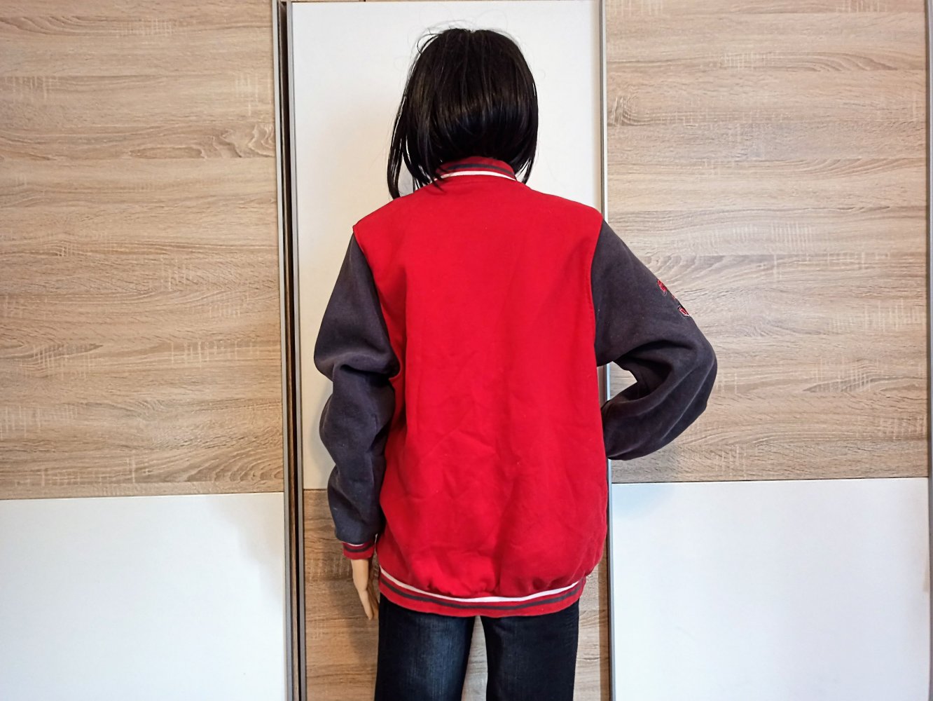 Schöne College Jacke in Rot