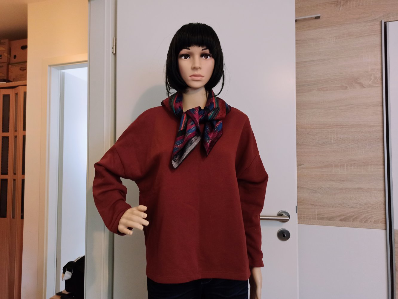 Schöner Sweater von Pull&Bear in koralenrot