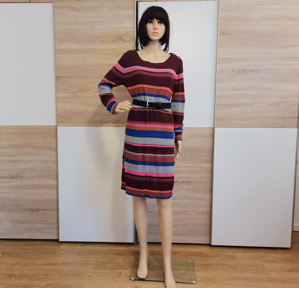Schönes gestreiftes Pullover-Kleid in von Lindex