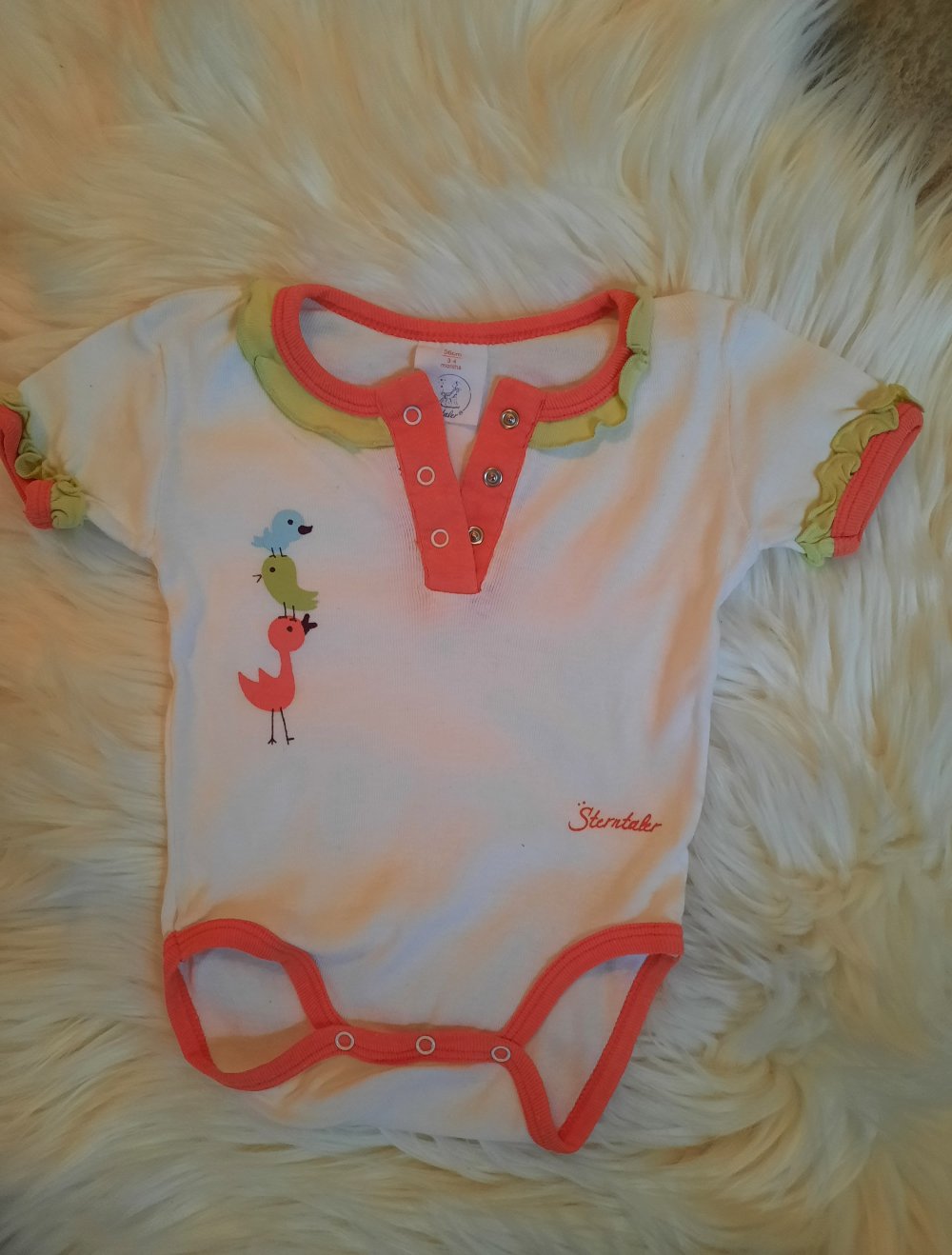 Baby Body kurzarm von sterntaler, Größe 56, wie neu