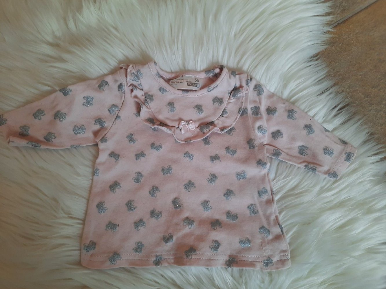 Langarm-Shirt Ergee Größe 56, schmetterlinge, Baby Mädchen