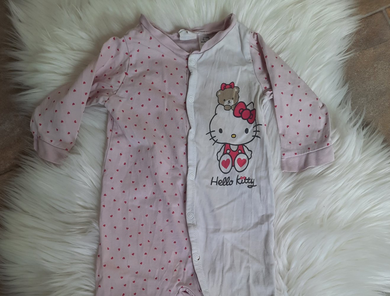 Schlafstrampler,Schlafoverall,H&M 68,hello kitty