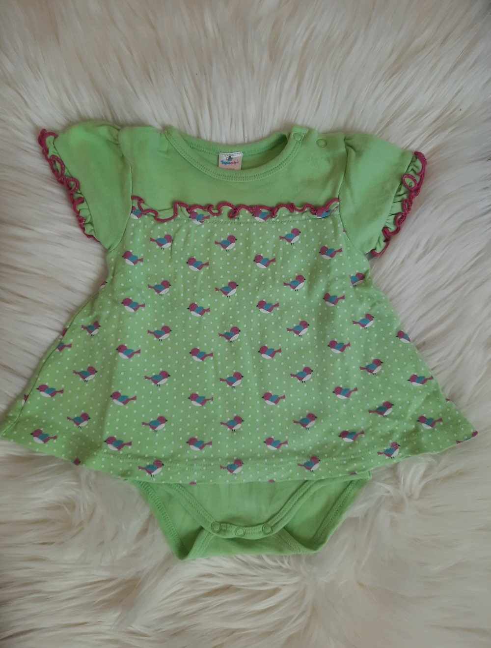 Baby Kurzarm-Body, Bodykleid, topomini 62-68