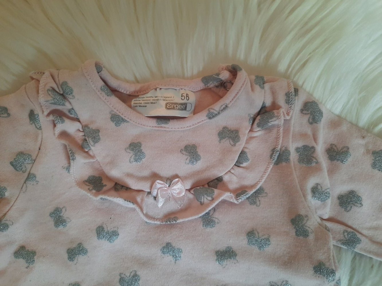Langarm-Shirt Ergee Größe 56, schmetterlinge, Baby Mädchen