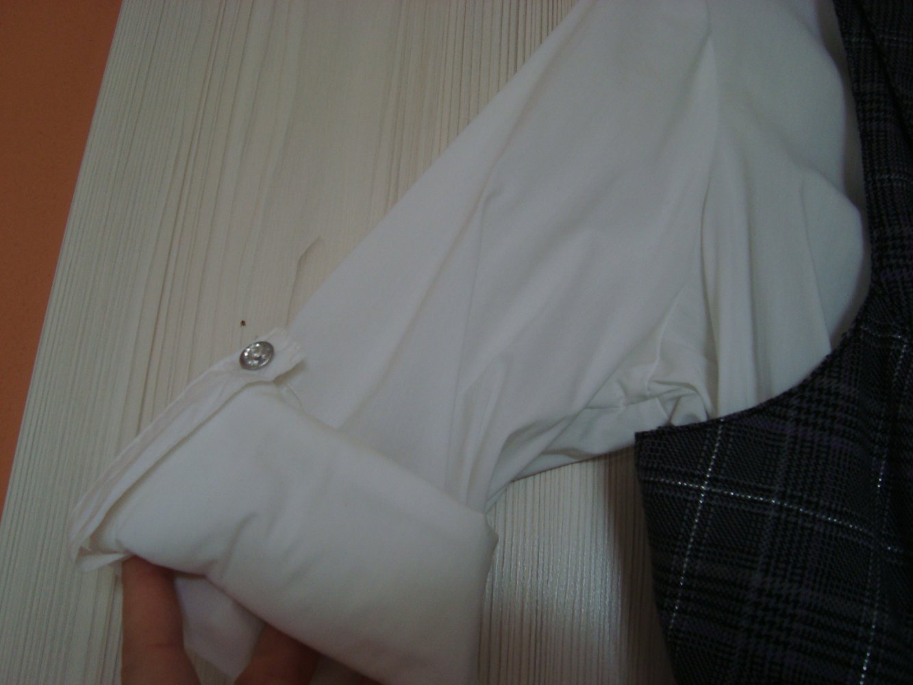 Bluse weiß mit separater Weste, Größe M, amisu, Festlich