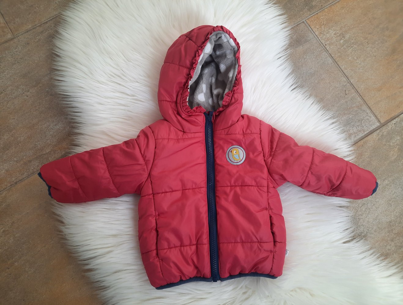 Gefütterte warme Baby Jacke Winter und Übergang, gr.68