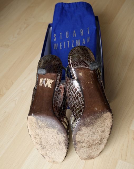 Stuart Weitzman Mingsling Steel Dusty Croco