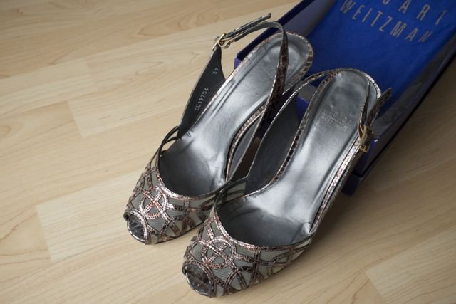 Stuart Weitzman Mingsling Steel Dusty Croco