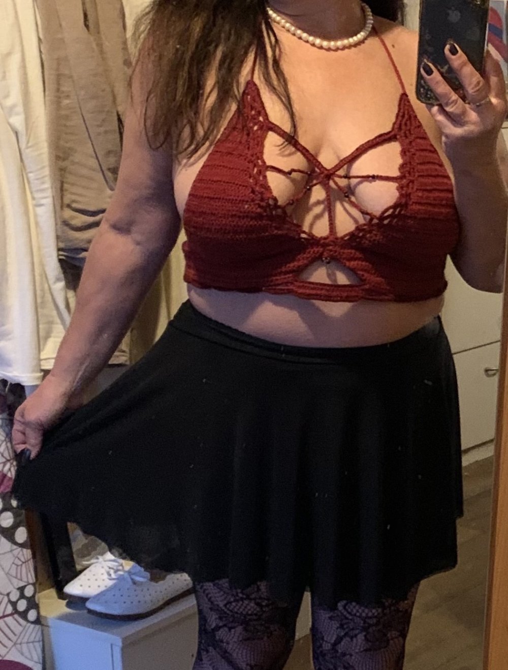 Bustier + String selbst gehäkelt
