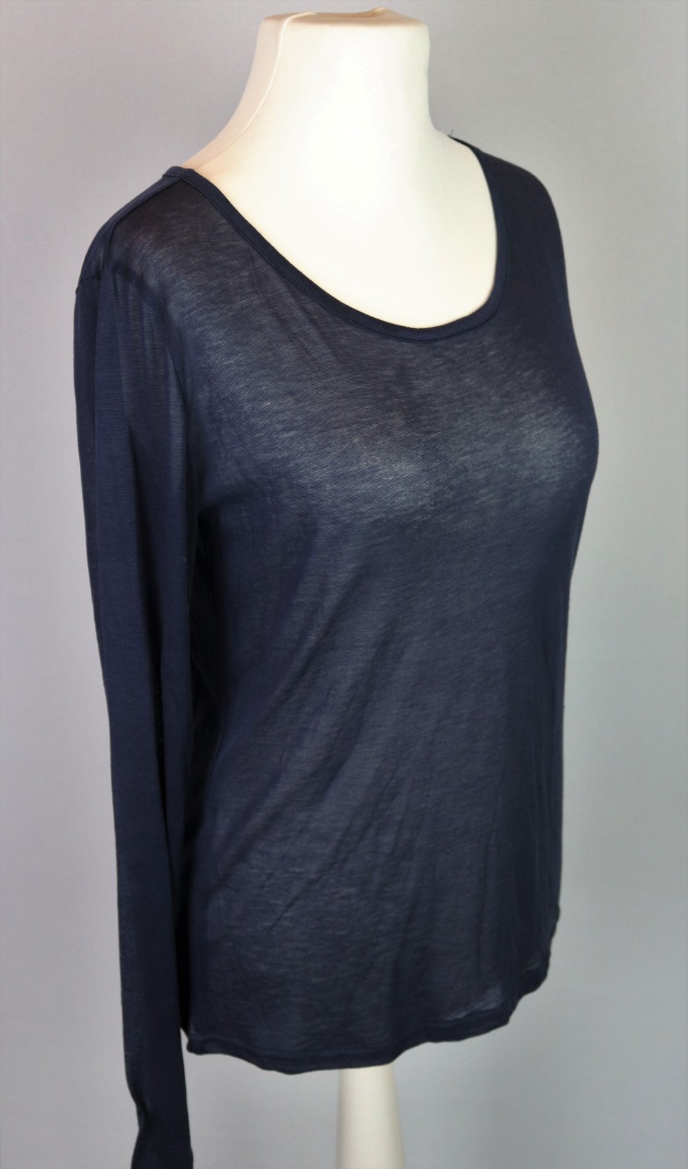 Durchsichtiges Langarm Shirt Blau Vero Moda