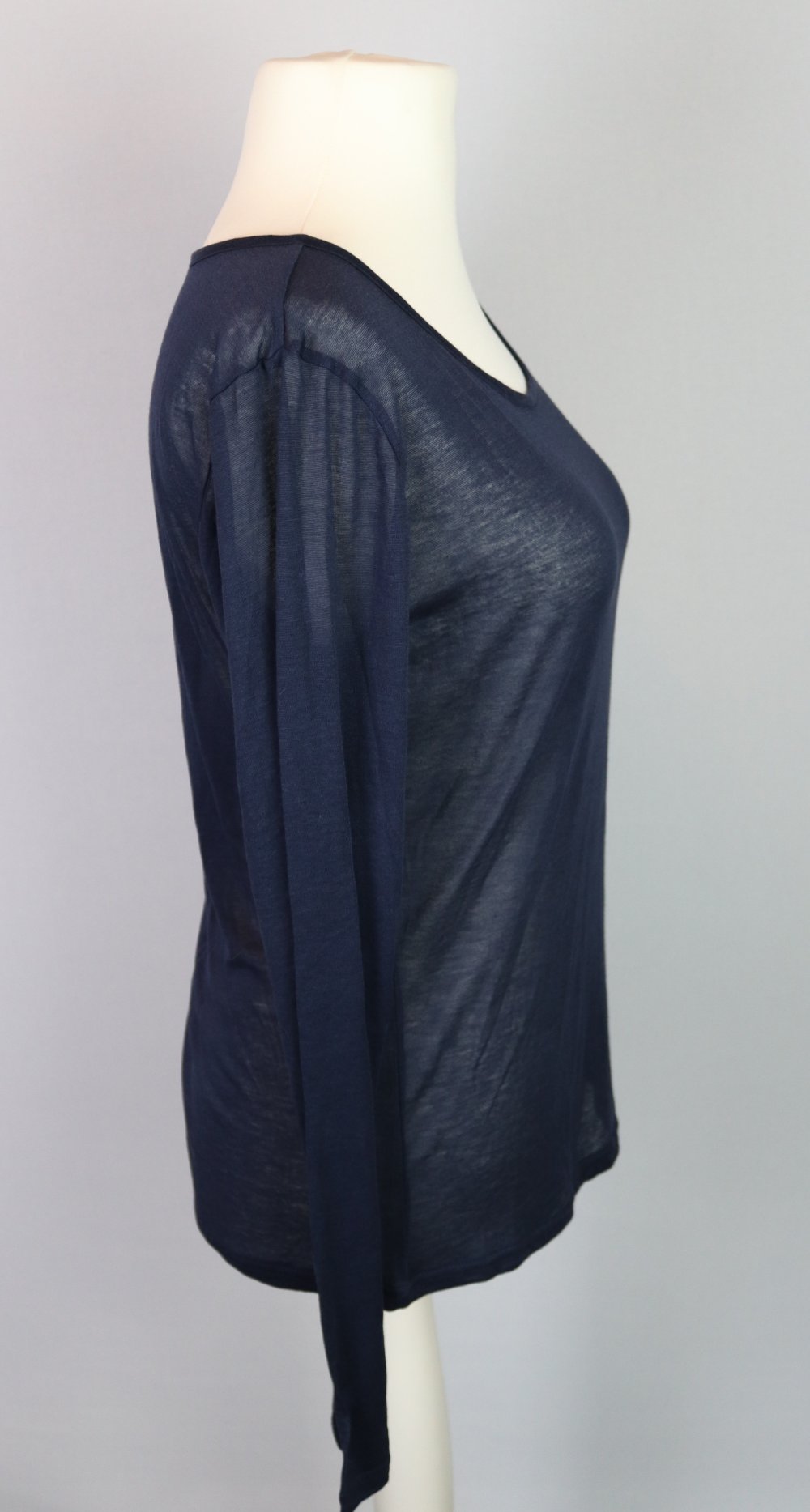 Durchsichtiges Langarm Shirt Blau Vero Moda