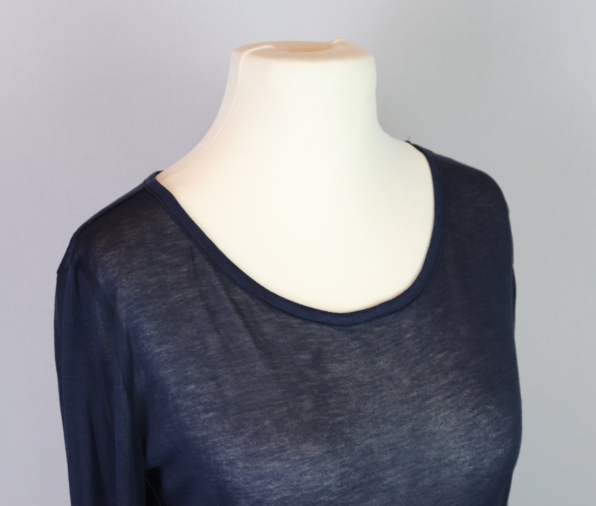 Durchsichtiges Langarm Shirt Blau Vero Moda