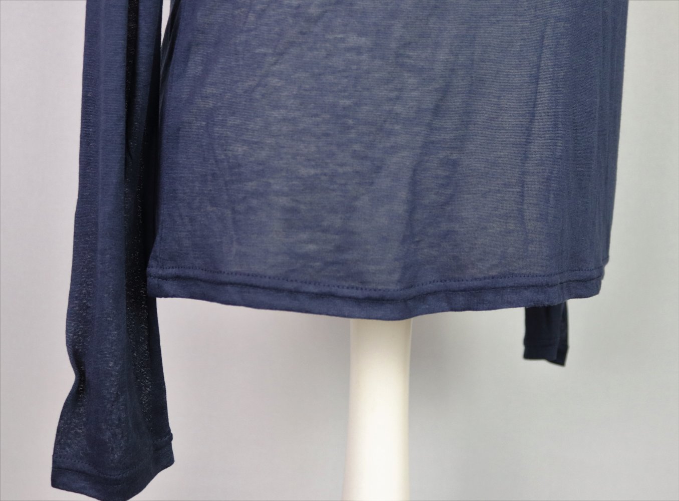 Durchsichtiges Langarm Shirt Blau Vero Moda