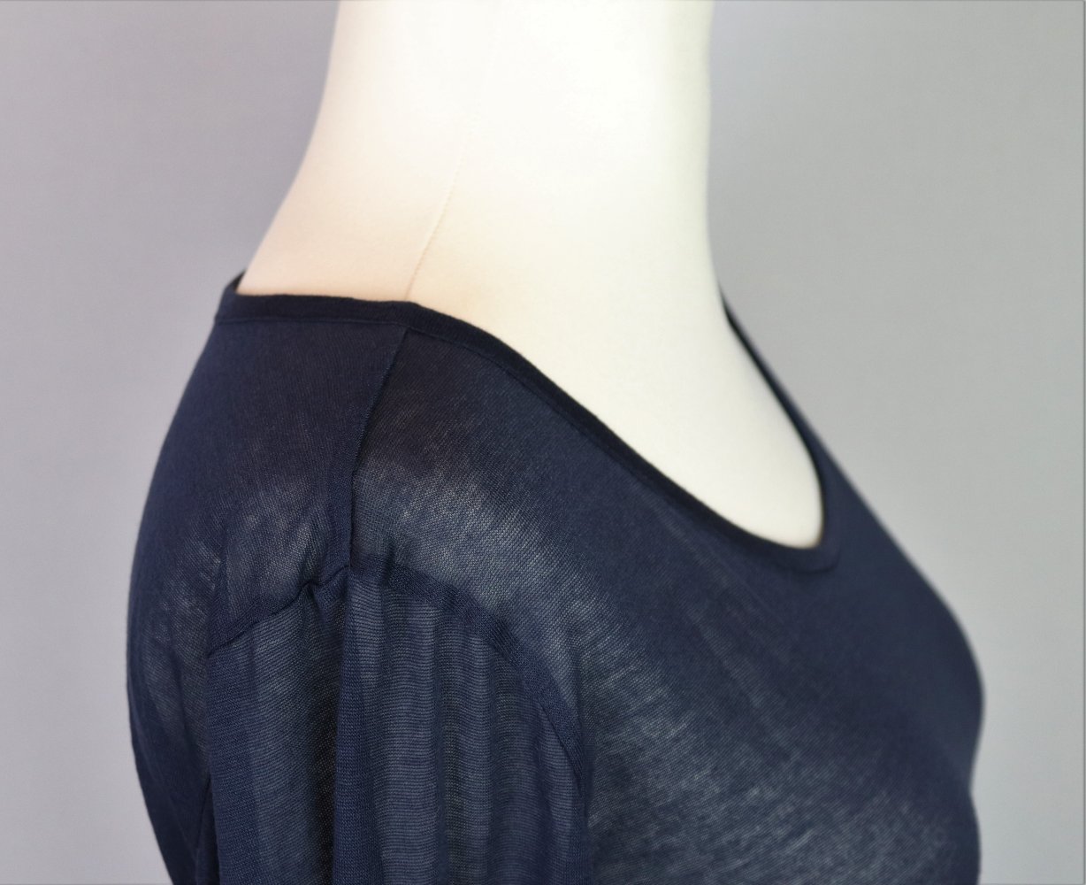Durchsichtiges Langarm Shirt Blau Vero Moda
