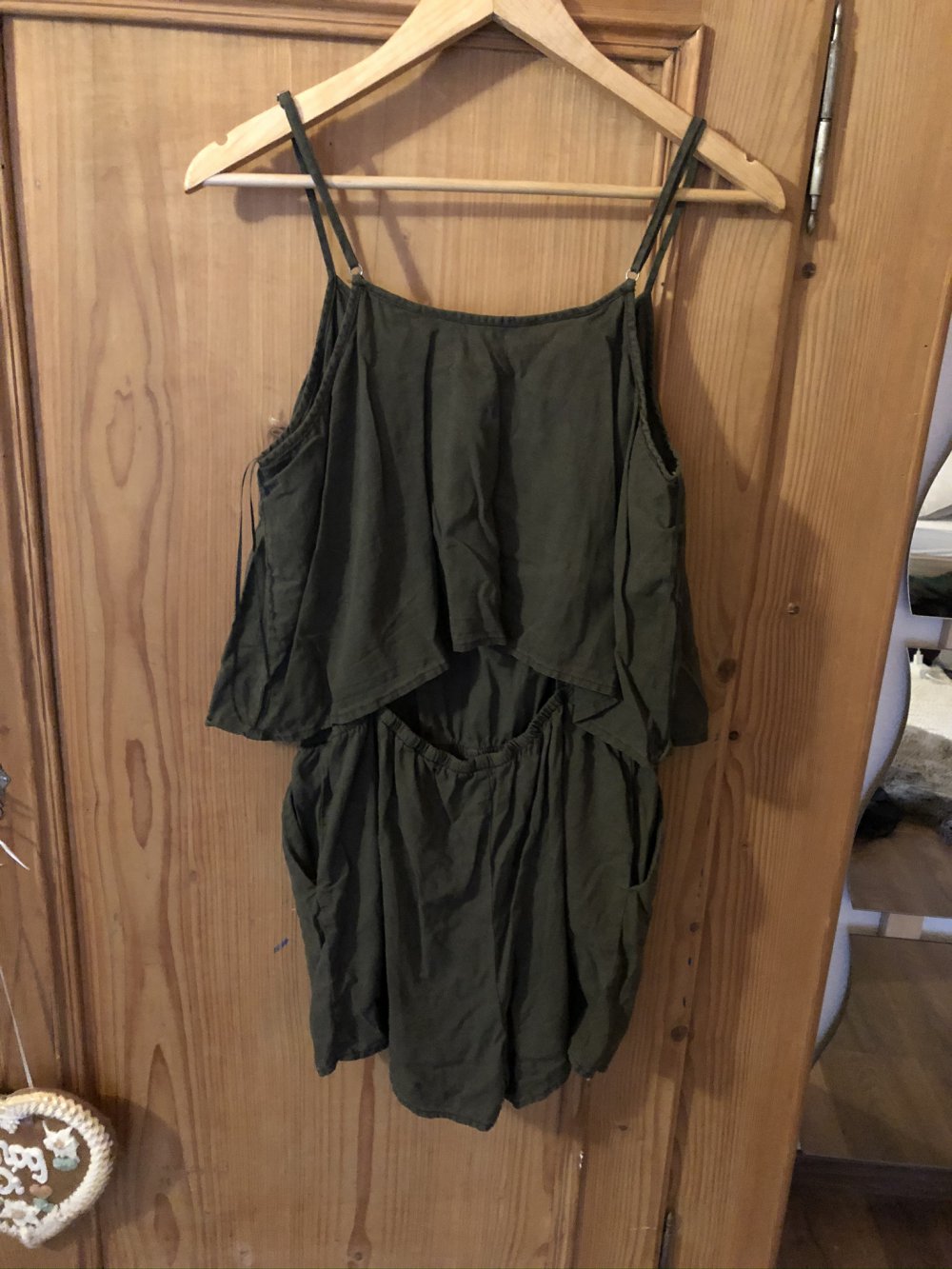 Jumpsuit Mango Olivegrün Gr. M