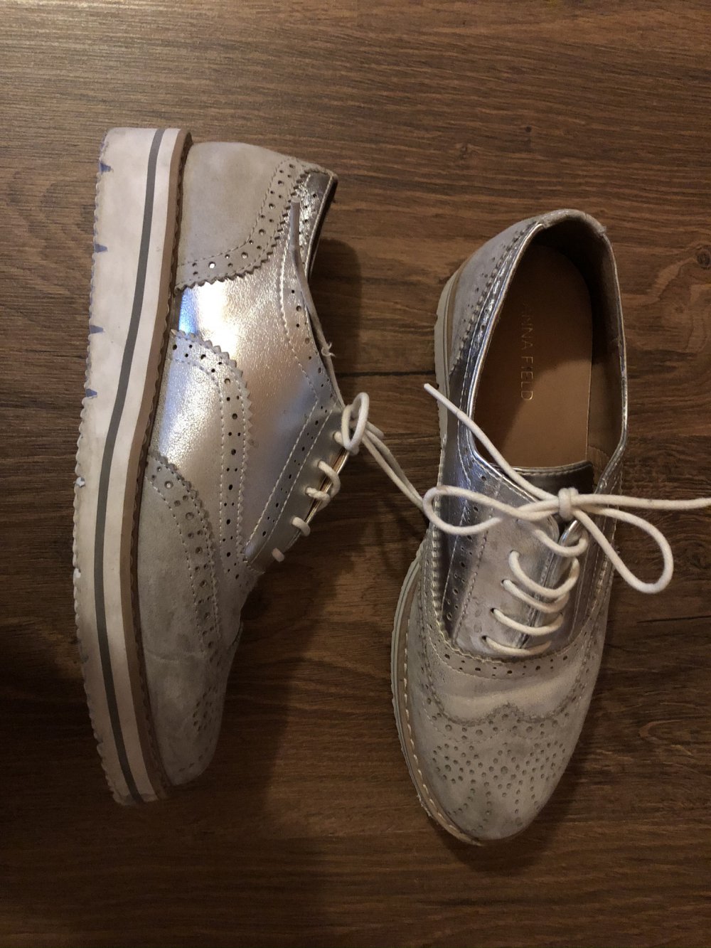 Anna Field Schuhe Silber Gr. 39