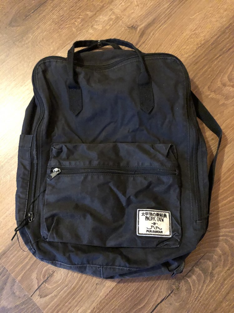 Pull&Bear Rucksack Bag Schwarz