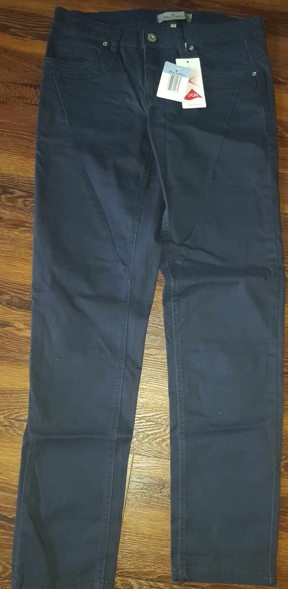 Damen Strechhose in dunkelblau Gr. 40