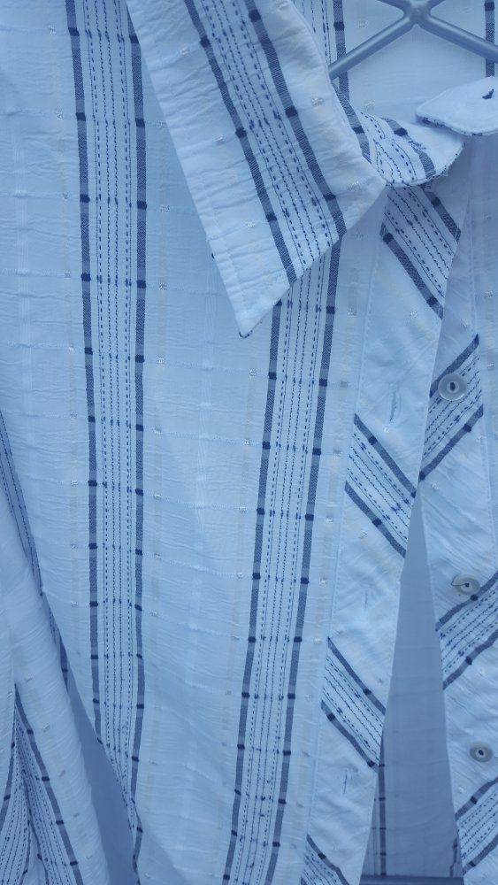 Bluse weiss mit Muster Gr. 48 von my way fer