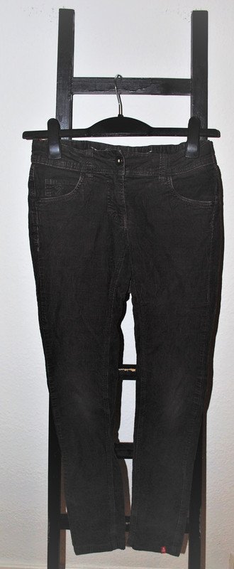 edc by Esprit Hose Gr. 170 (ca. XS/S) braun Cord Damen Business Design Qualität