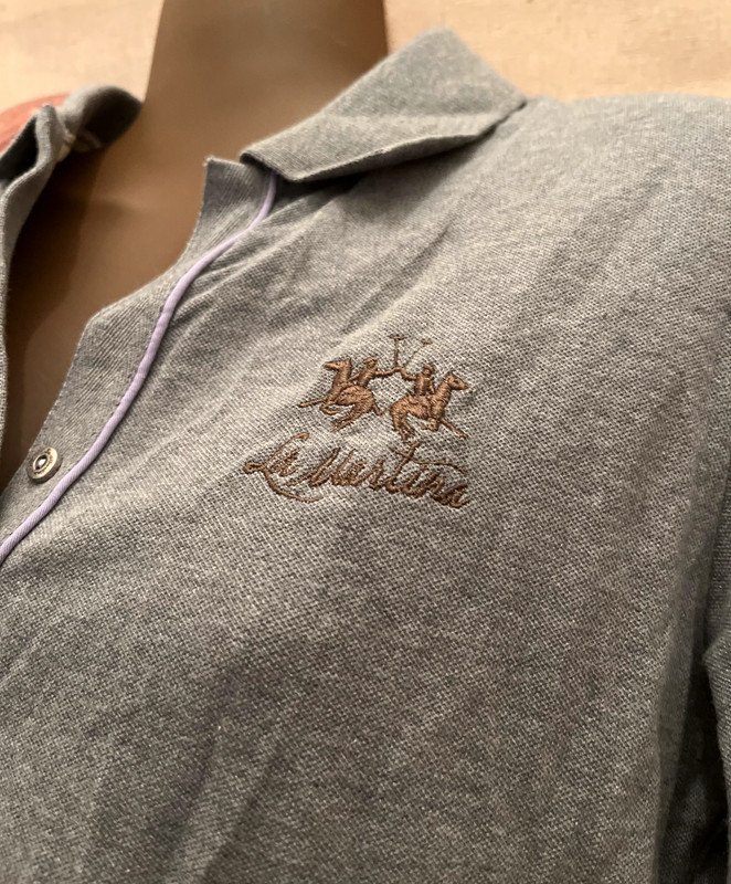 NEU La Martina Poloshirt Gr. 4 (=40/42) grau Damen Status-Fashion