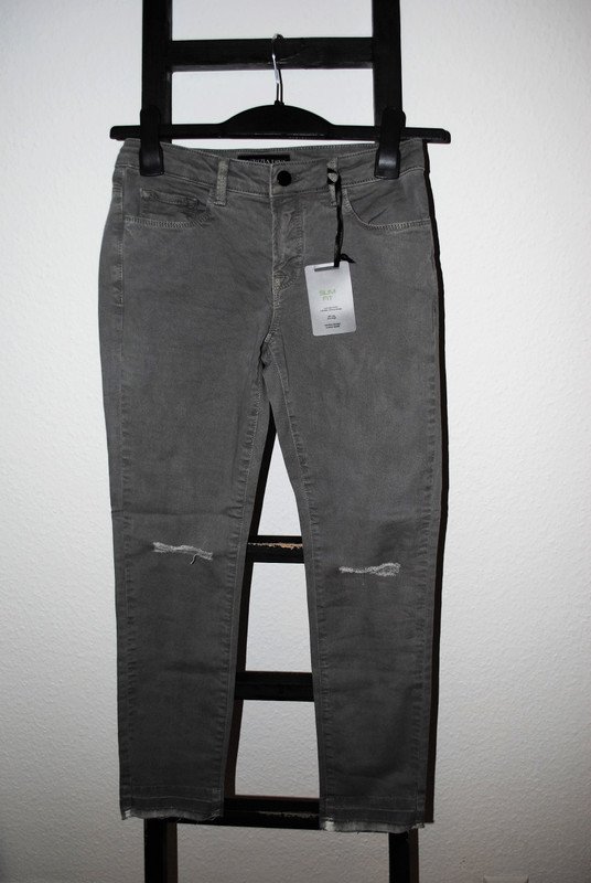 NEU Patrizia Dini Jeans Gr. 34 (ca. XS) grau kurz Damen lässig