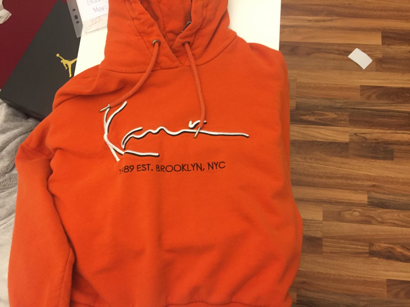 Orangener kani Pullover gr. M