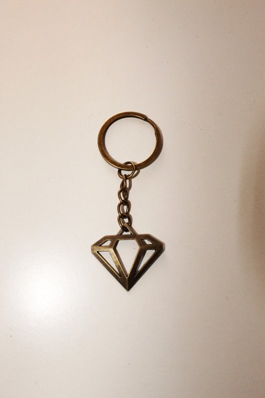 Diamant Schlüsselanhänger Bronze