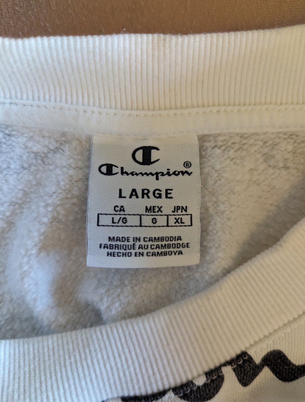 Weißes Sweatshirt von Champion