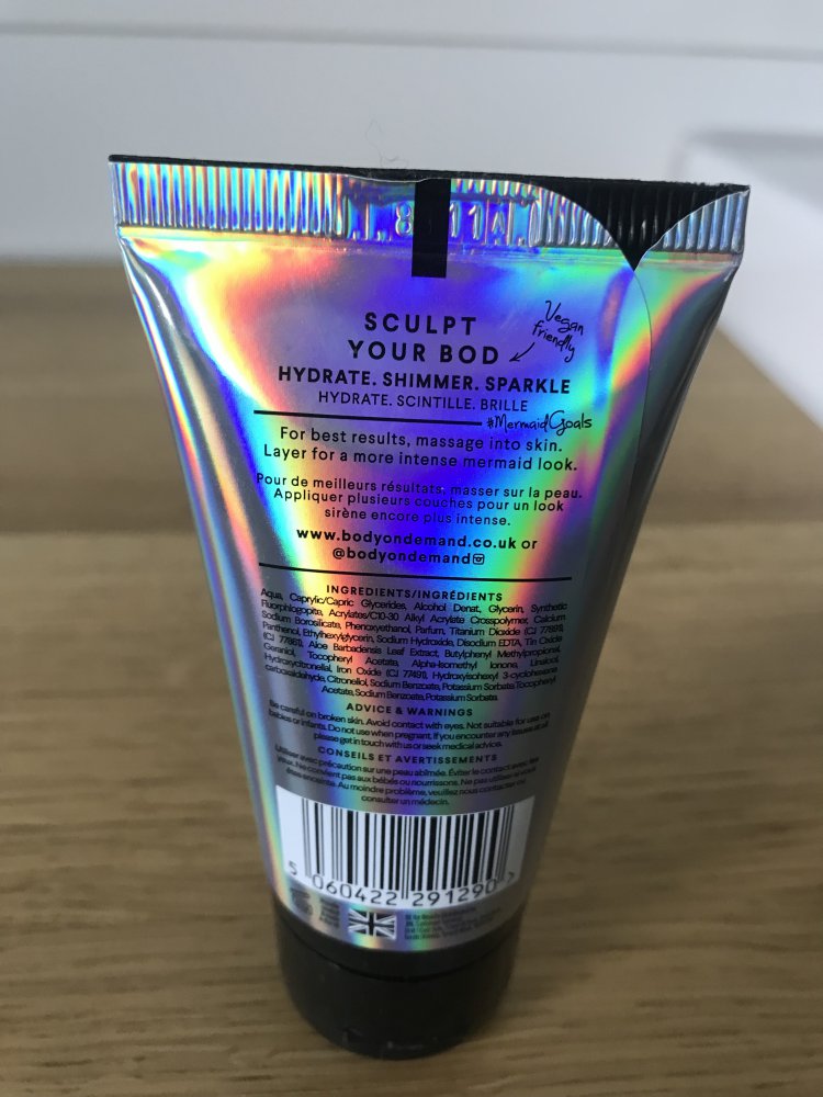 BOD mermaid shimmer sorbet Feuchtigkeitspflege Creme