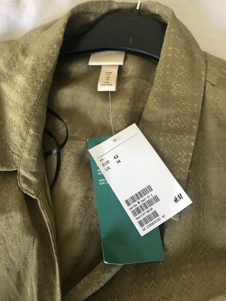 Grüne Wickelbluse von H&M Trend
